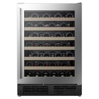 46-bottle Stainless Steel Wine Cooler Dual Zone Hisense