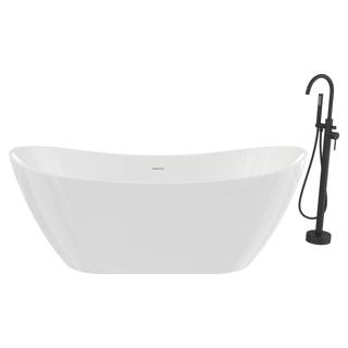 Suna Tub with Keros Faucet - Black Maax Bath 106843-000-002
