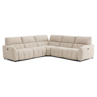 Power Recline Sectional with Integrated Cup Holders AN WAH