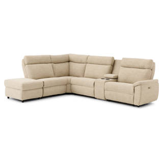 Power Recline Sectional with Integrated Cup Holders AN WAH