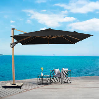 Square Freestanding Umbrella with Granite Base on Casters 10' X 10