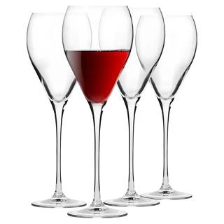 Glasmark Krosno Set De A Pied 6X220Ml Verre A Pied Verre Rouge À Blanc Lavable Au Lave-Vaisselle