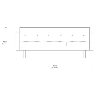 Sofa en cuir Embassy Gus ECMXY25-EMSF-0600 | Tanguay