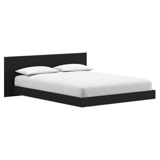Satori Natural Oak Platform Bed with Headboard - Queen Nexera