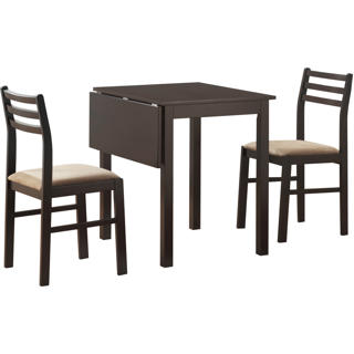 Table à panneaux et 2 chaises