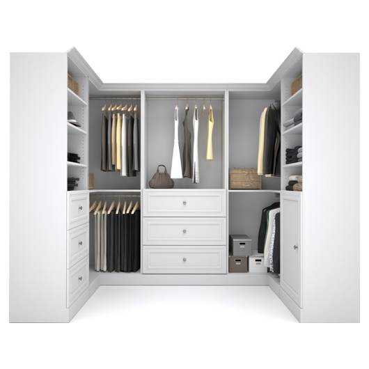 ♡✧a*closet ✧♡ PAX / MISTUDDEN wardrobe combination, white/gray patterned