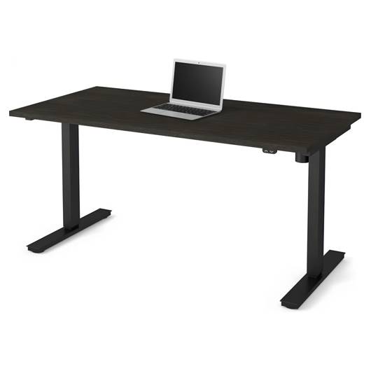 Realspace Magellan 60 W Pneumatic Height Adjustable Standing Desk Gray -  Office Depot