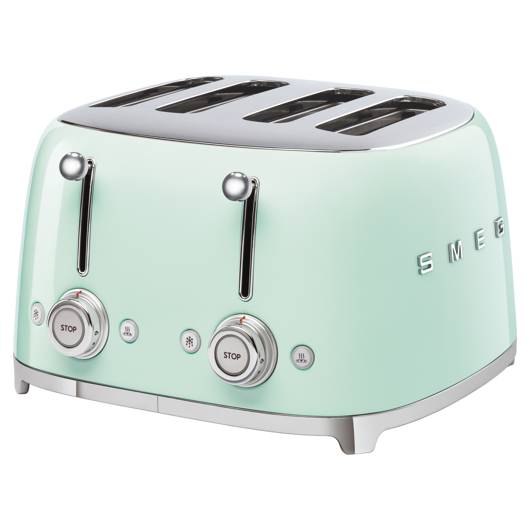 smeg トースター SMEG - 4-Slice Toaster - Pastel Blue – SMEG Shop