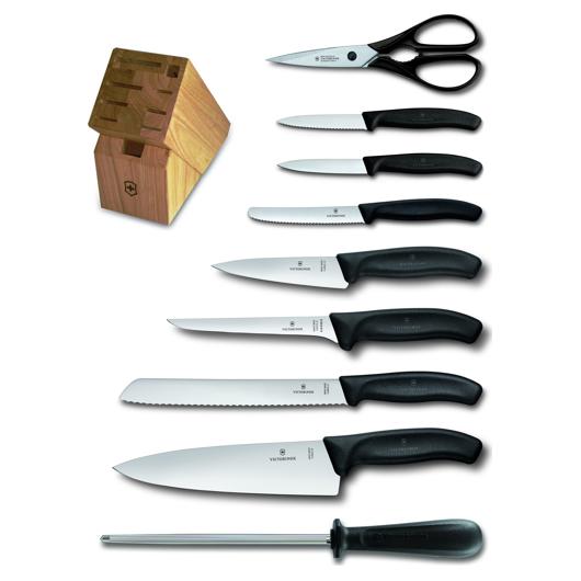 Coffret 3 couteaux de cuisine Victorinox manche en érable