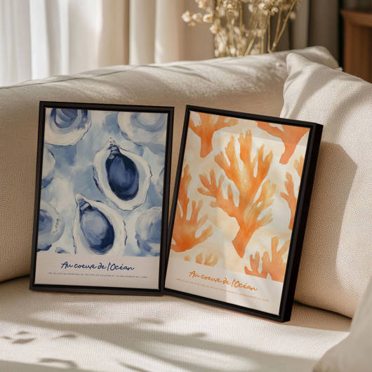 Au coeur de l'océan Canvas (Set of 2) 18