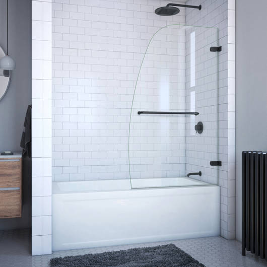 Aqua Uno Framless Pivot Bathrub Door 34