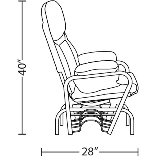 Chaise inclinable oscillante Crinar