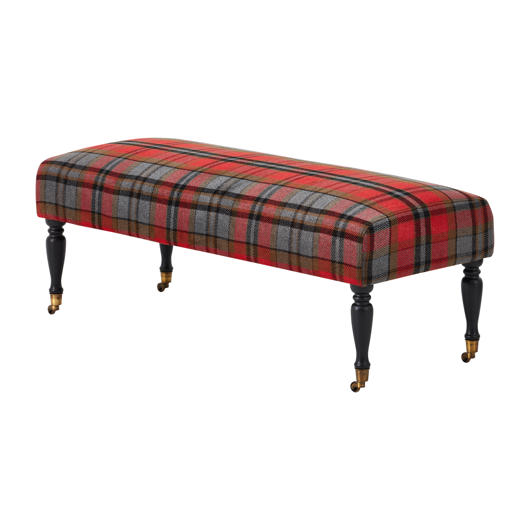 Banc carreauté sur roulettes Hui home