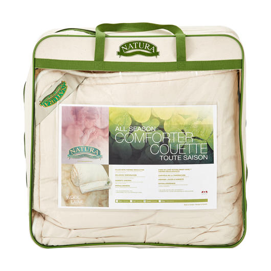 Couette fibre de laine très grand lit Natura