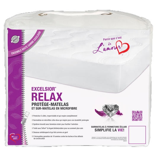 Couvre-matelas lit simple XL 10 po Phoenix