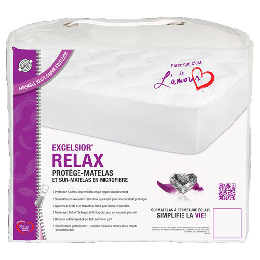 Couvre-matelas très grand lit 10 po Phoenix