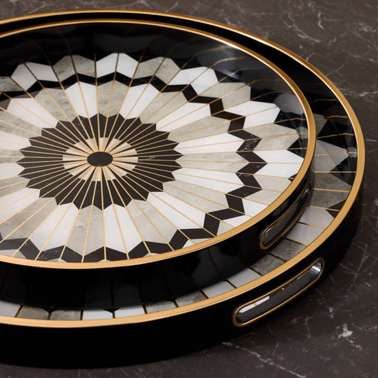 Ensemble de 2 plateaux