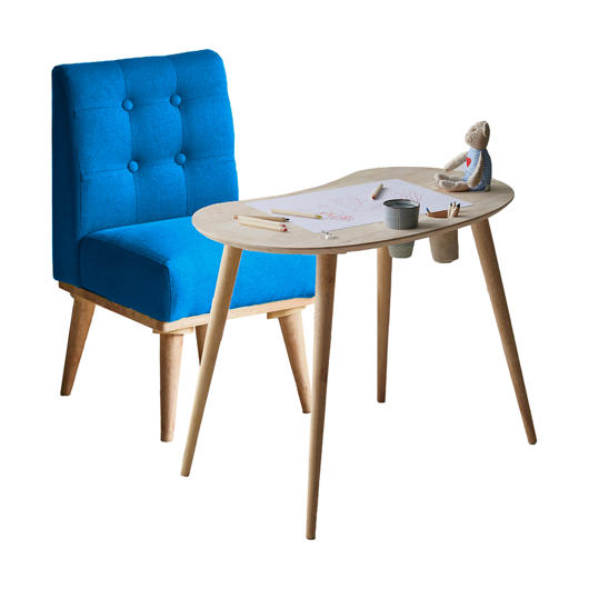 Ensemble table pour enfants en bois et chaise rembourrée South Shore