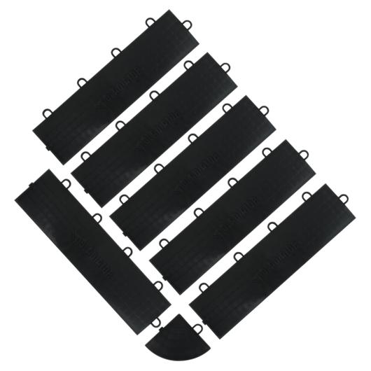 Garnitures femelles pour sol en carrelage noir Gladiator