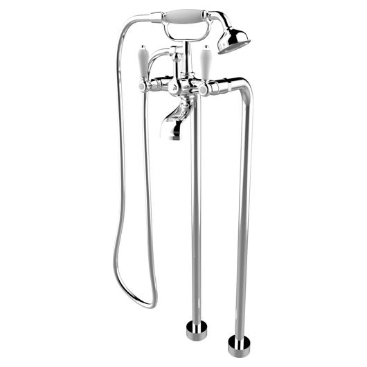 Freestanding Bath Faucet with Hand Shower
