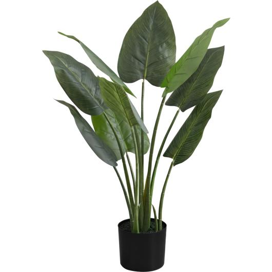 Monarch Specialties - Plante Artificielle, Arbre Monstera, Pot Noir