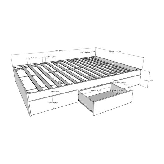 Mobilier de chambre à coucher Double 402287 (914315 ...