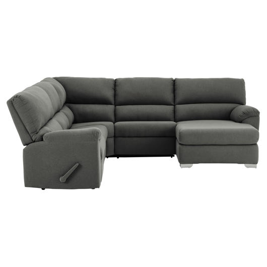 Sectionnel inclinable en tissu 5 mcx Elran *6004-180/480/510/480/290  Tanguay