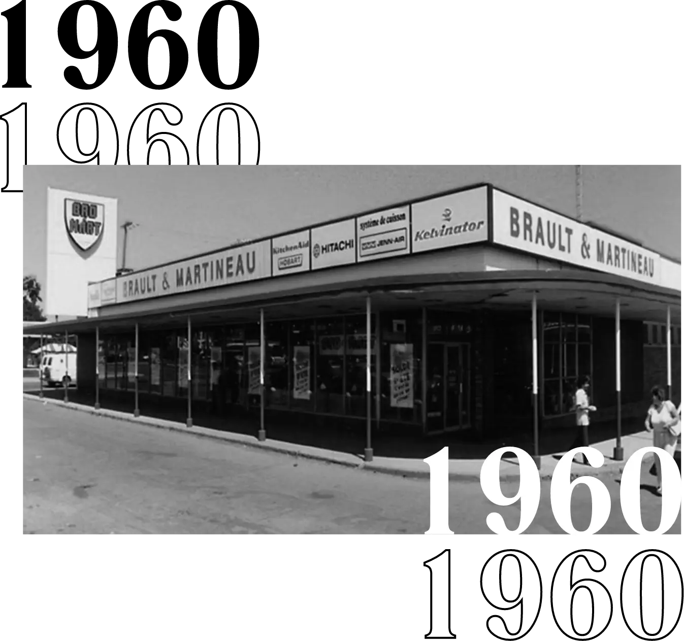 Brault et Martineau's first store in 1960